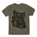 Antime Zinc Men's Tee for Antisocial, Funny