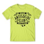 Antisocial Club Apple Green Men's T-shirt for Antisocial, Funny