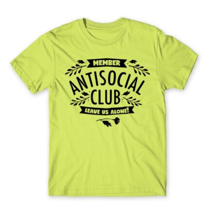 Antisocial Club Apple Green Men's T-shirt for Antisocial, Funny