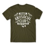 Antisocial Club Army Men's Tee for Antisocial, Funny