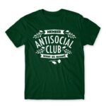 Antisocial Club Bottle Green Men's T-shirt for Antisocial, Funny
