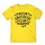 Antisocial Club Lemon Men's Tee for Antisocial, Funny
