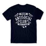 Antisocial Club Navy Men's Tee for Antisocial, Funny