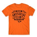 Antisocial Club Orange Men's Tee for Antisocial, Funny