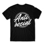 Antisocial logo Black Men's Tee for Antisocial, Funny