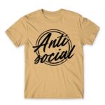 Antisocial logo Sand Men's T-shirt for Antisocial, Funny