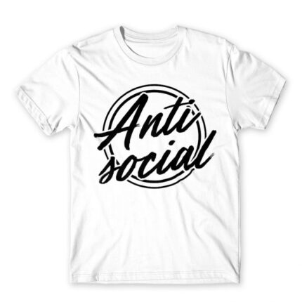 Antisocial logo White Men's T-shirt for Antisocial, Funny