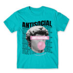 Antisocial streetwear Atoll Blue Men's T-shirt for Antisocial, Funny