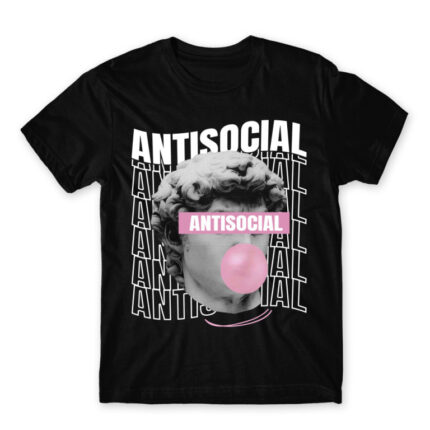 Antisocial streetwear Black Men's Tee for Antisocial, Funny