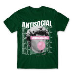Antisocial streetwear Bottle Green Men's T-shirt for Antisocial, Funny