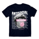 Antisocial streetwear Navy Men's Tee for Antisocial, Funny