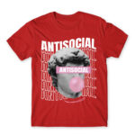Antisocial streetwear Red Men's Tee for Antisocial, Funny