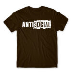 Antisocial stripe Chocolate Men's Tee for Antisocial, Funny
