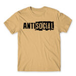 Antisocial stripe Sand Men's Tee for Antisocial, Funny