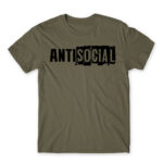 Antisocial stripe Zinc Men's T-shirt for Antisocial, Funny