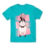 Anya – Bond Forger Atoll Blue Men's Tee for Anime, Spy X Family