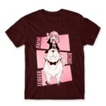 Anya – Bond Forger Burgundy Men's T-shirt for Anime, Spy X Family