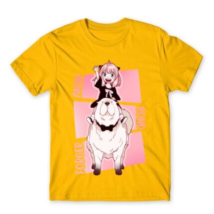 Anya – Bond Forger Gold Men's T-shirt for Anime, Spy X Family
