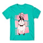 Anya – Bond Forger Turquoise Men's T-shirt for Anime, Spy X Family