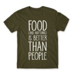Anything is better than people Army Men's T-shirt for Antisocial, Funny