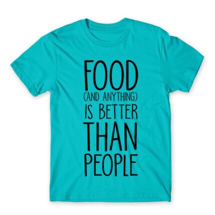 Anything is better than people Atoll Blue Men's Tee for Antisocial, Funny