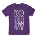 Anything is better than people Dark Purple Men's T-shirt for Antisocial, Funny