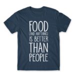 Anything is better than people Denim Men's T-shirt for Antisocial, Funny
