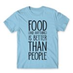 Anything is better than people Sky Blue Men's Tee for Antisocial, Funny