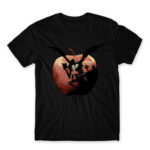 Apple Love Black Men's Tee for Anime, Death Note