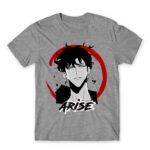 Arise Grey Melange Men's T-shirt for Anime, Solo Leveling