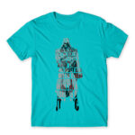 Assasin typography Atoll Blue Men's T-shirt
