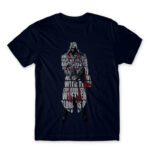 Assasin typography Navy Men's Tee