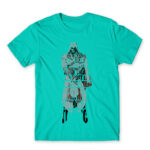 Assasin typography Turquoise Men's Tee