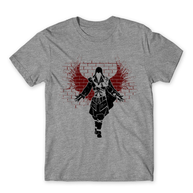 Assasin’s Creed silhouette Grey Melange Men's Tee Assasin’s Creed silhouette Grey Melange Men's Tee