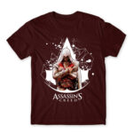 Assassin Badge Burgundy Men's T-shirt