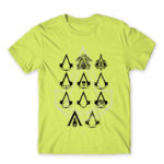 Assassin Crests Apple Green Men's T-shirt