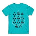 Assassin Crests Atoll Blue Men's T-shirt