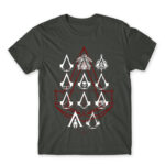Assassin Crests Dark Grey Men's Tee