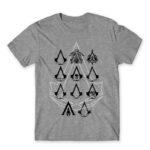 Assassin Crests Grey Melange Men's Tee