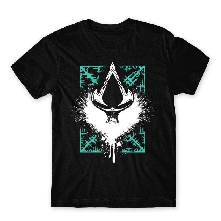Assassin’s Creed Valhalla logo Black Men's Tee Assassin’s Creed Valhalla logo Black Men's Tee