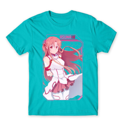 Asuna Tech Atoll Blue Men's T-shirt for Anime, Sword Art Online