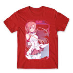 Asuna Tech Red Men's T-shirt for Anime, Sword Art Online