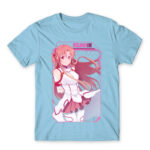 Asuna Tech Sky Blue Men's T-shirt for Anime, Sword Art Online