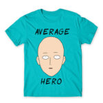 Average hero Atoll Blue Men's Tee for Anime, One Punch Man
