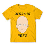 Average hero Gold Men's Tee for Anime, One Punch Man