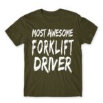 Awesome forklift driver Army Men's Tee for Forklift Driver, Work