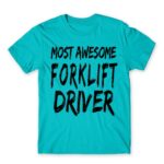 Awesome forklift driver Atoll Blue Men's Tee for Forklift Driver, Work