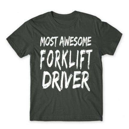 Awesome forklift driver Dark Grey Men's T-shirt for Forklift Driver, Work