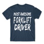 Awesome forklift driver Denim Men's Tee for Forklift Driver, Work