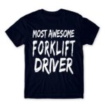 Awesome forklift driver Navy Men's T-shirt for Forklift Driver, Work